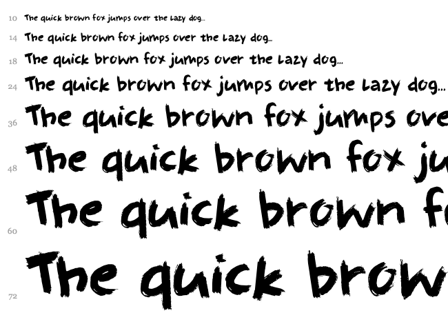DK Full Blast font waterfall